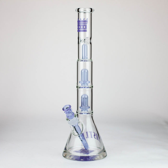 Castle Glassworks | Double Shower Glass Bong Castle Glassworks Purple