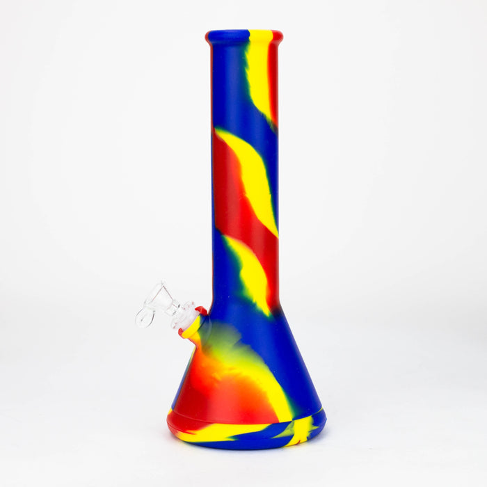 12" Assorted color Silicone detachable beaker water bong Resin · Silicone · Plastic Bong ONE