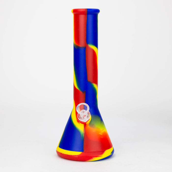 12" Assorted color Silicone detachable beaker water bong Resin · Silicone · Plastic Bong ONE