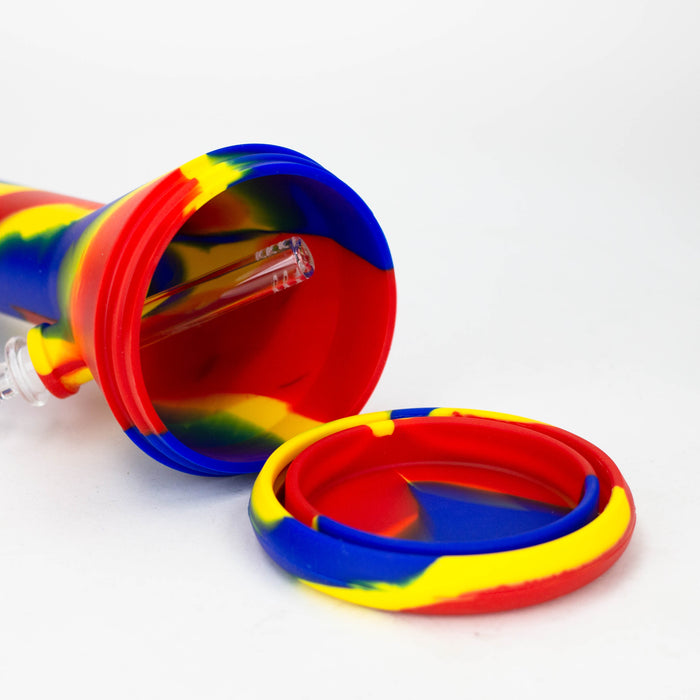 12" Assorted color Silicone detachable beaker water bong Resin · Silicone · Plastic Bong ONE