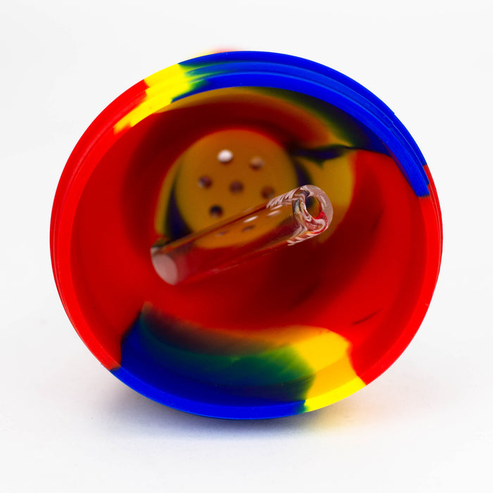 12" Assorted color Silicone detachable beaker water bong Resin · Silicone · Plastic Bong ONE