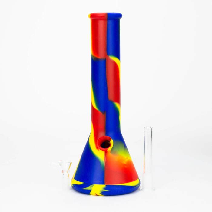 12" Assorted color Silicone detachable beaker water bong Resin · Silicone · Plastic Bong ONE