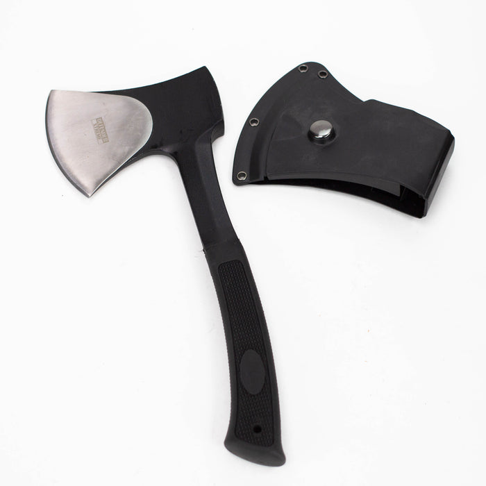 Defender-Xtream | 11" Black Tactical Axe With Sheath (5584) Sword, Machetes and Axes Canadian Distributor