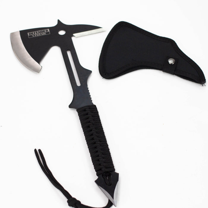 Defender-Xtream | 15" Full Tang Hunting Axe Stainless Steel Blade Nylon Handle with Sheath [6784] Sword · Machete · Axe Canadian Distributor