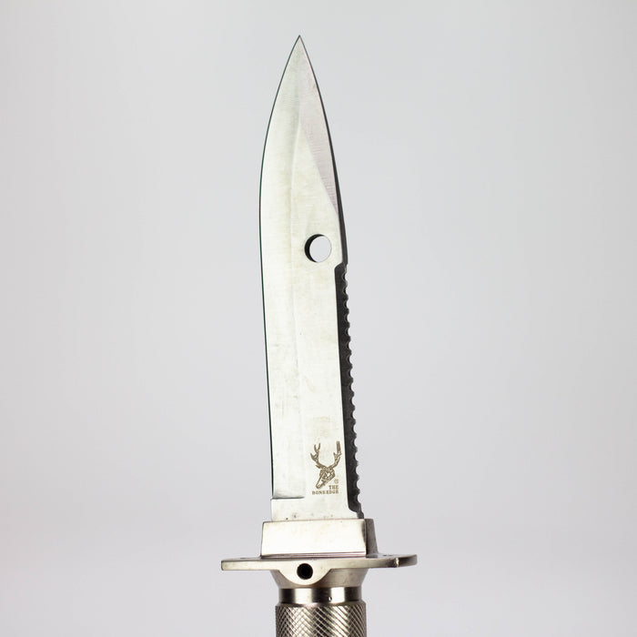 THE BONE EDGE | 10.5" Stainless Steel Blade Survival Knife with Sheath Heavy Duty [5819] Fixed Blade Knife Canadian Distributor