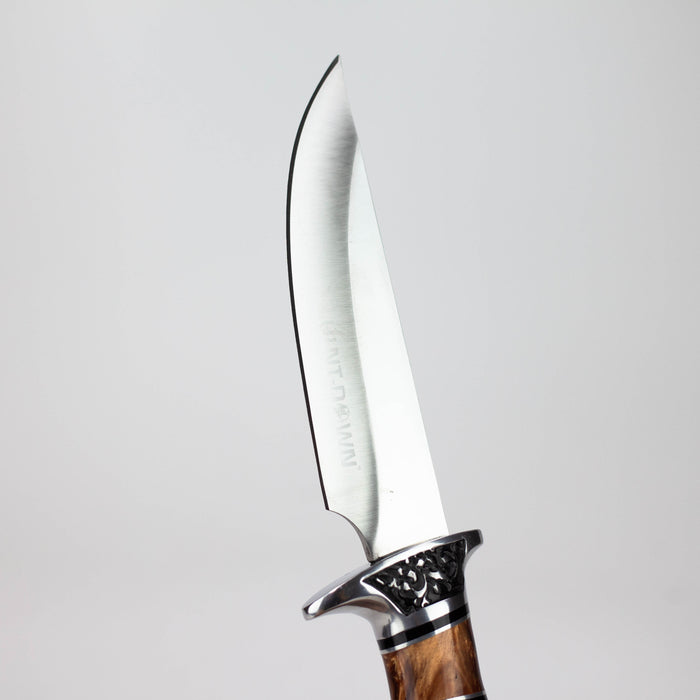 Hunt-Down | 10" Fixed Blade Knife with engraved Handle and Sheath [9114] Fixed Blade Knives Canadian Distributor