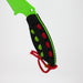 Hunt-Down | 8" Light Green Hunting Knife With Black Handle and Green Red paracord [9759] Fixed Blade Knife Canadian Distributor