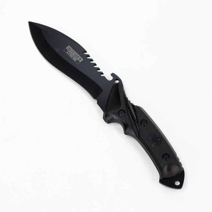 Defender-Xtream | 11" Black Hunting Knife with Sheath [6162] Fixed Blade Knife Canadian Distributor