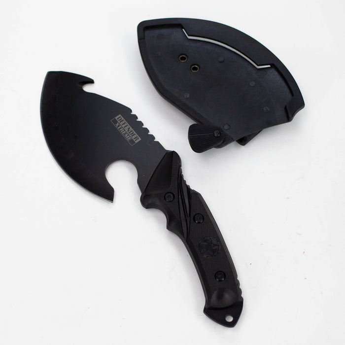 Defender-Xtream | 10" Black Skinner Knife with Sheath [6164]