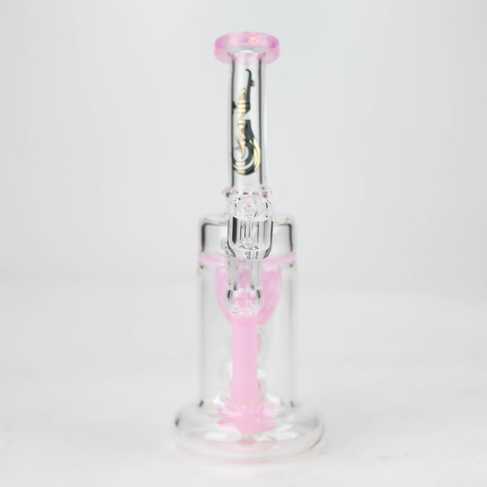 Genie | 9" recycled bubbler with a banger [RY1448] Glass Bong ONE