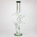 COBRA | 19" Zig-zag glass water bong Glass Bong JJ Distribution GREEN