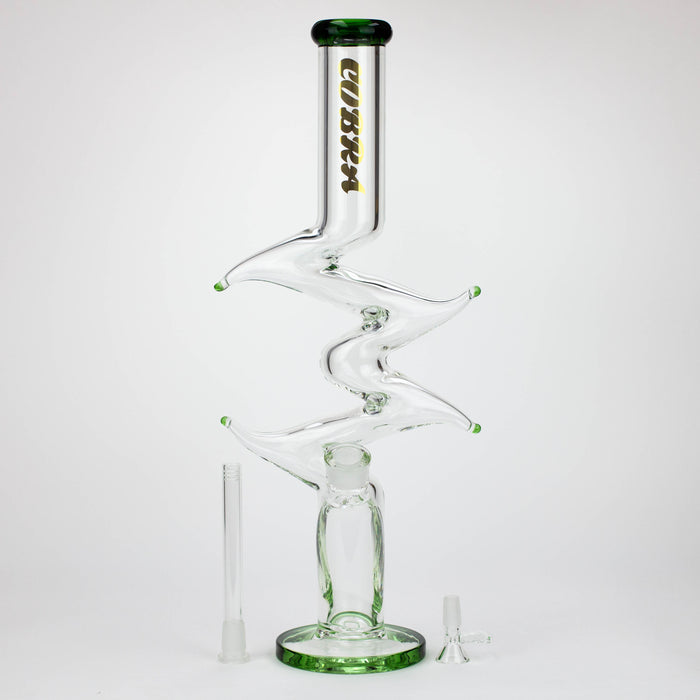 COBRA | 19" Zig-zag glass water bong Glass Bong JJ Distribution
