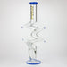 COBRA | 19" Zig-zag glass water bong Glass Bong JJ Distribution JADE BLUE