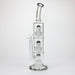 COBRA | 16" TRIPLE PERC WATER BONG Glass Bong JJ Distribution LIGHT BLACK