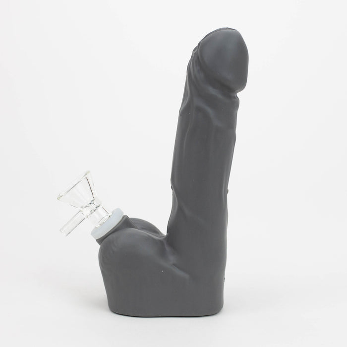 7" Silicone Penis Shape Bong [7050155B] Resin · Silicone · Plastic Bong Purple Haze Smoke Inc