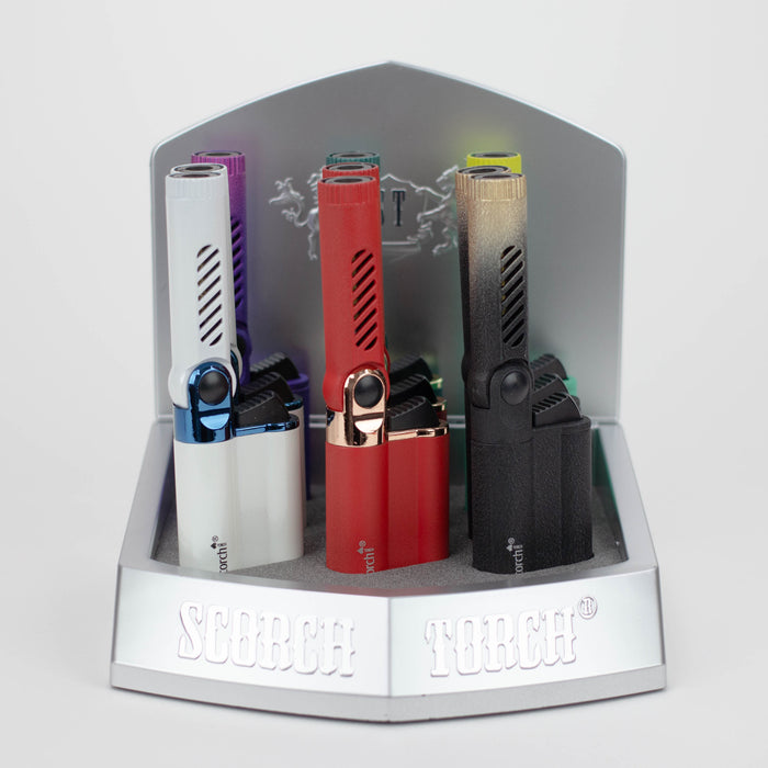 Scorch Torch | 6" Single Flame Two Tone Glittery Metallic Finish Adjustable Angle [61669-1] Torch Canadian Distributor