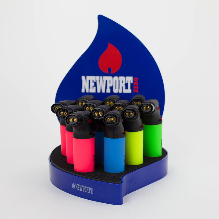 Newport Zero | Easy grip dual flame micro torch lighter [ZEUS003R]