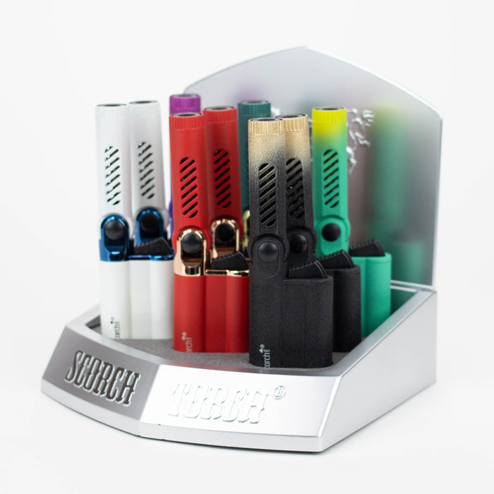 Scorch Torch | 6" Single Flame Two Tone Glittery Metallic Finish Adjustable Angle [61669-1] Torch Canadian Distributor