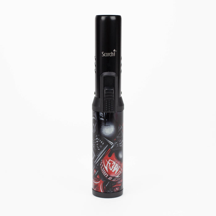 Scorch Torch | Pencil Torch 7”Asst Black/Graffiti & Leaf Designs [61664-1]