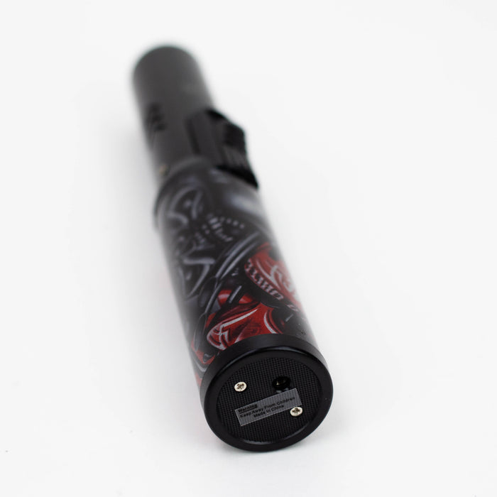Scorch Torch | Pencil Torch 7”Asst Black/Graffiti & Leaf Designs [61664-1]