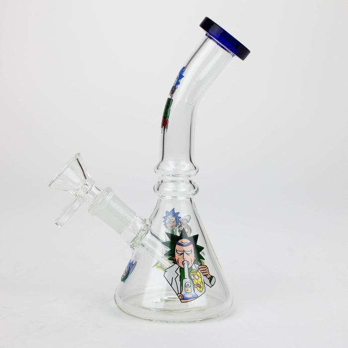 6" RM design glass water bong [BH104] Glass Bong 777 Smoke