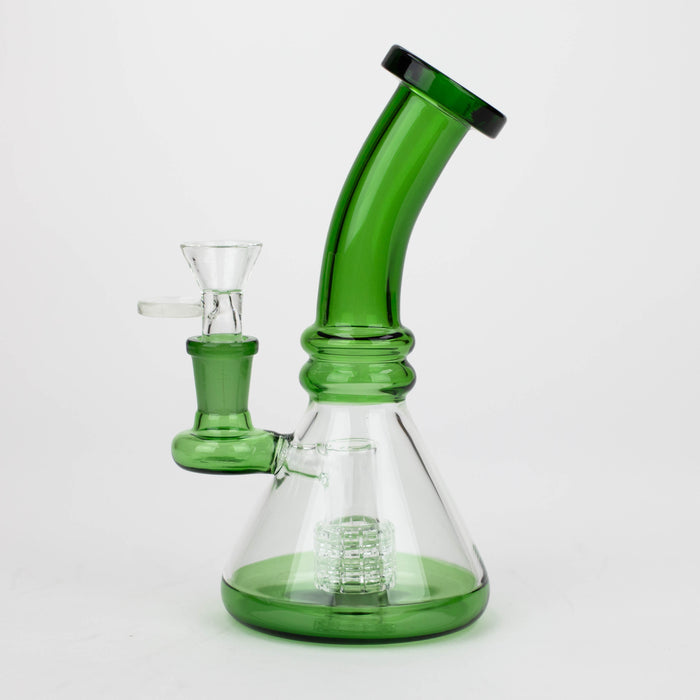 Z7" Color glass water bong with percolator[BH74x] Glass Bong 777 Smoke