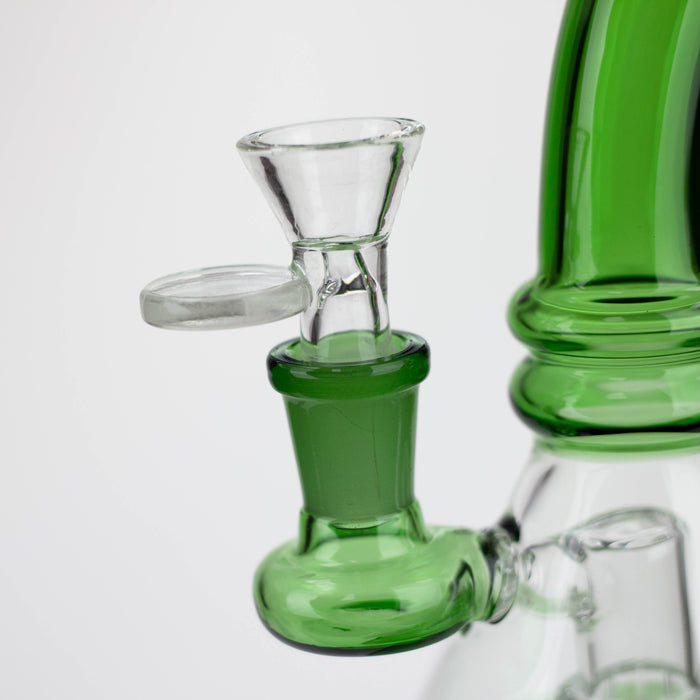 Z7" Color glass water bong with percolator[BH74x] Glass Bong 777 Smoke