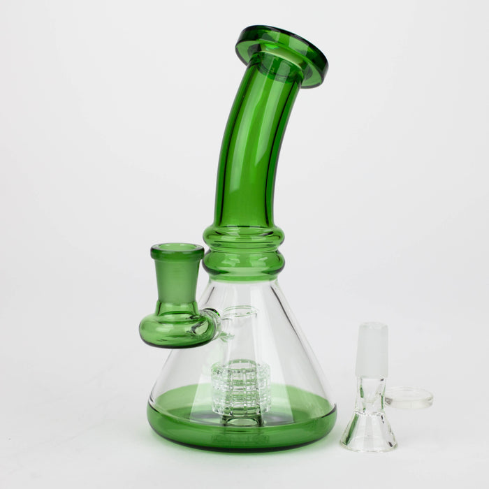 Z7" Color glass water bong with percolator[BH74x] Glass Bong 777 Smoke
