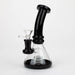 Z7" Color glass water bong with percolator[BH74x] Glass Bong 777 Smoke Black
