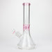 Z14" Color accented 7 mm glass water bong [BH92x] Glass Bong 777 Smoke