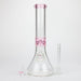 Z14" Color accented 7 mm glass water bong [BH92x] Glass Bong 777 Smoke