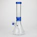 Z14" Color accented 7 mm glass water bong [BH92x] Glass Bong 777 Smoke Blue