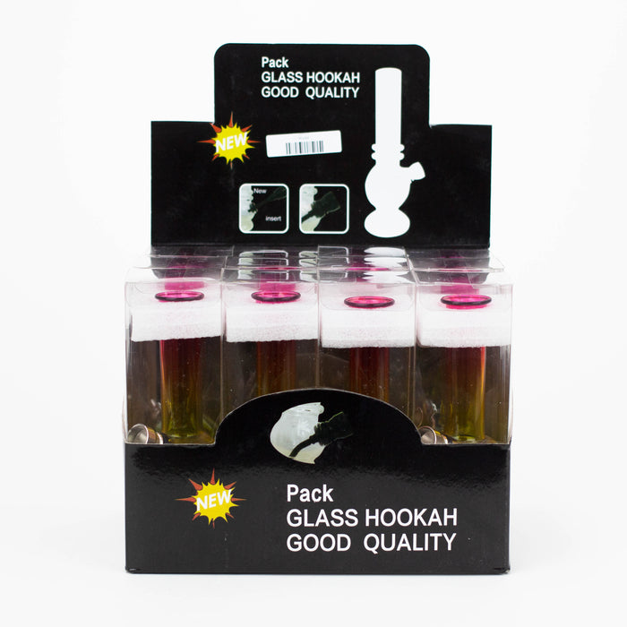 6" mini glass bong Box of 12 [BG266] Glass Bong 777 Smoke
