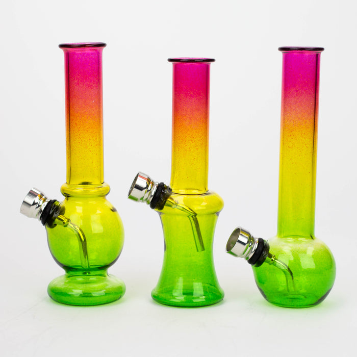 6" mini glass bong Box of 12 [BG266] Glass Bong 777 Smoke