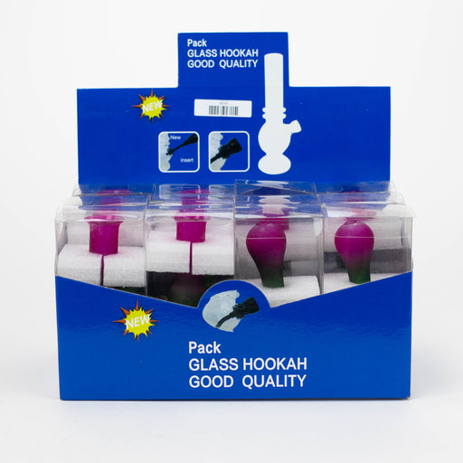 Z5" Three tones miniature glass bong Box of 12 [BG265] Glass Bong 777 Smoke