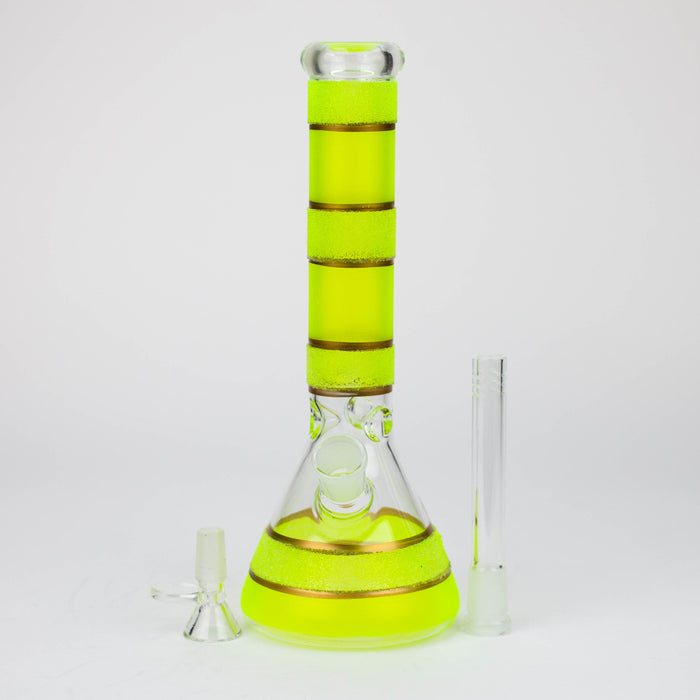 10" Yellow glass water bong [BH091]