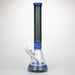 Genie | 17" sandblasted artwork tube 7 mm glass water bong [GB21006] Glass Bong ONE T-Black