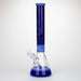 Genie | 17" sandblasted artwork tube 7 mm glass water bong [GB21006] Glass Bong ONE Blue