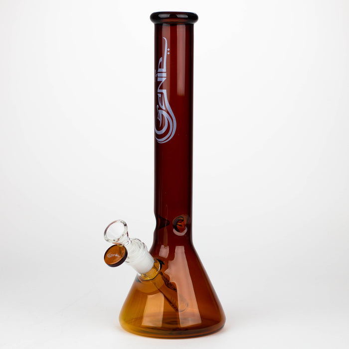 Genie | 12" color tube glass water bong [GB2130] Bongs ONE Amber