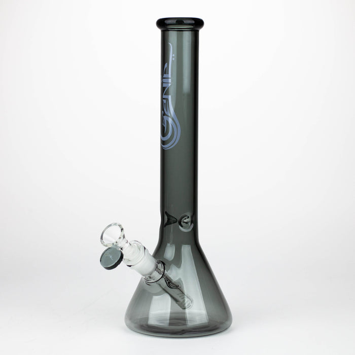 Genie | 12" color tube glass water bong [GB2130] Bongs ONE T-Black
