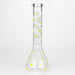 Z10" Glass Bong With Daisy Design [BH1063] Glass Bong 777 Smoke