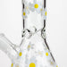 Z10" Glass Bong With Daisy Design [BH1063] Glass Bong 777 Smoke