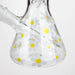 Z10" Glass Bong With Daisy Design [BH1063] Glass Bong 777 Smoke