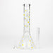 Z10" Glass Bong With Daisy Design [BH1063] Glass Bong 777 Smoke