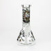 8" Glow in the dark Glass Bong with RM design [BH085] Bongs 777 Smoke