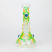 Z8" Glow in the dark Glass Bong With Eye Design [BH090] Glass Bong 777 Smoke