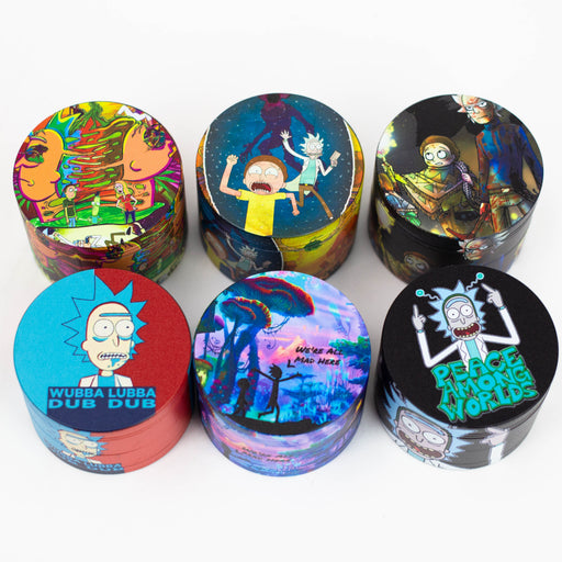 Z2.2" Metal Grinder 4 Layers with New RM Design Box of 12 [GZ301] Display Pack 777 Smoke