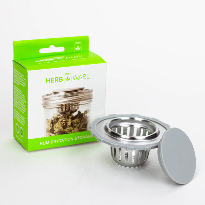 HERBWARE | Mason Jar Humidity PK holder Wide Mouth