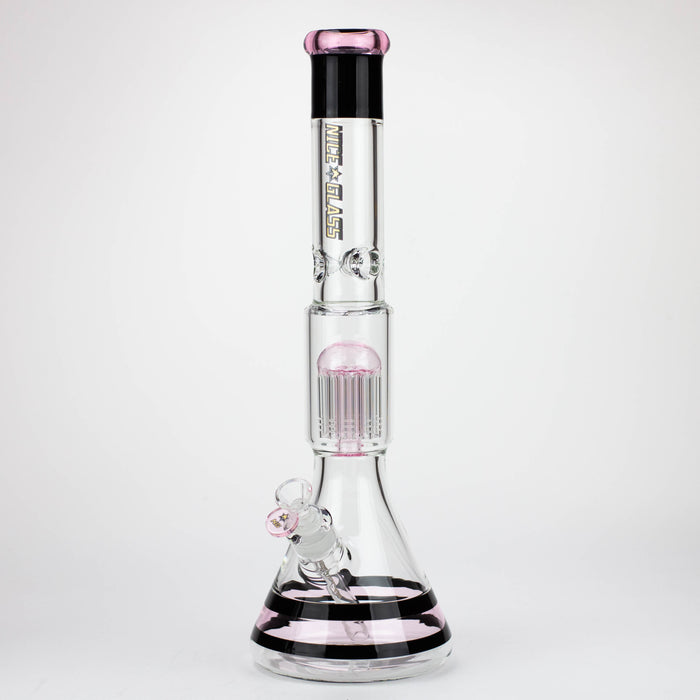 NG- 17 inch 10-Arm Tree Beaker [S395] Glass Bong High-End Brands Glass PINK