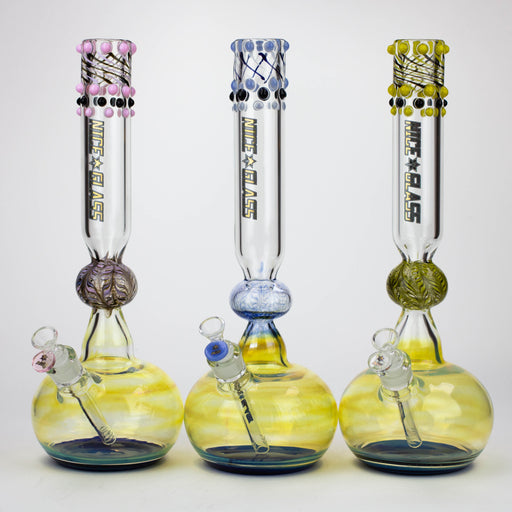 NG | 17 inch Dotted and Fumed Round Base Beaker [S396] Bongs High-End Brands Glass